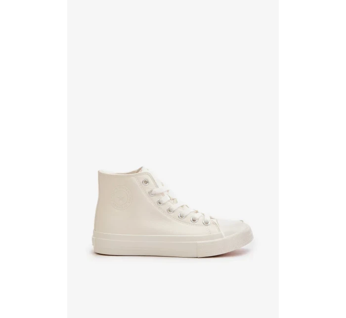 Dámske zateplené tenisky z eko kože White Big Star