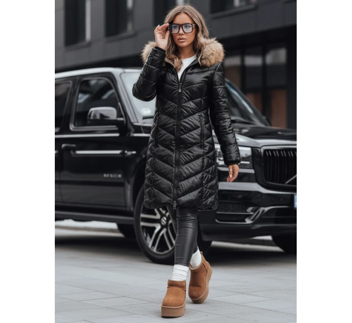 Dámská prošívaná zimní bunda černá Dstreet model 21993889 - FashionStreet