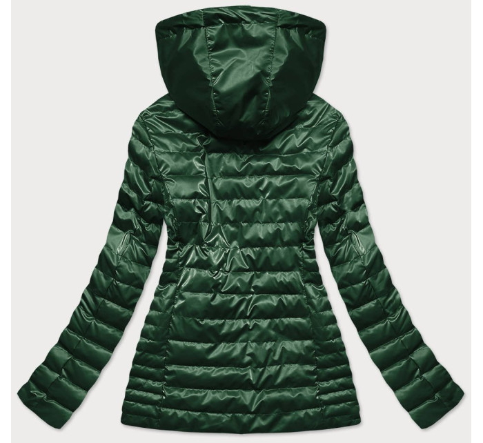 Zelená dámska bunda s kapucňou (2021-11)