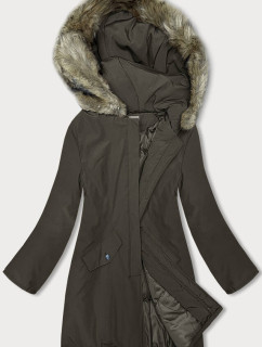 Dámská zimní bunda v khaki barvě model 18941951 - MELYA MELODY