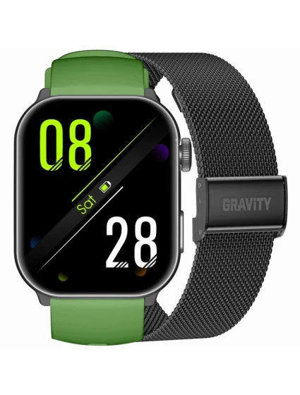 Pánské chytré hodinky s + náramek Zelená černá model 21807173 - Gravity Pánské chytré hodinky s + náramek Zelená černá model 21807173 - Gravity