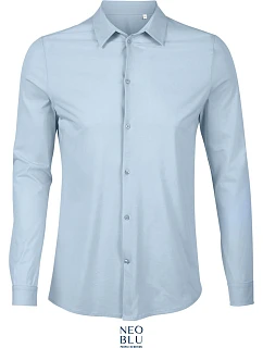 Men Košile s dlouhým rukávem soft blue model 22499702 - NEOBLU