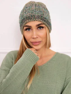 Fleecová čiapka Melisa K241 tyrkysová+zelená