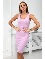 Blúzka + pruhované šaty fialové