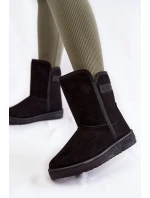 Damskie Wysokie Śniegowce Big Star KK274618 Czarne Damskie Wysokie Śniegowce Big Star KK274618 Czarne