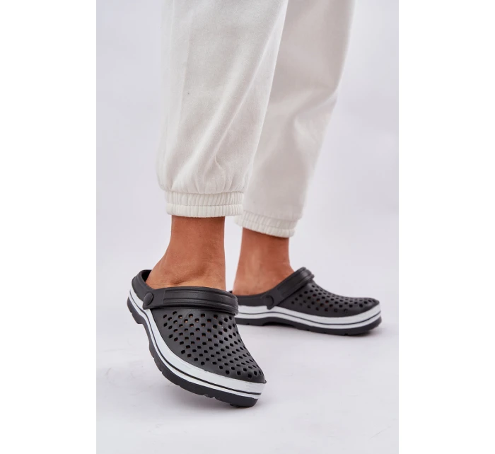 Lekkie Piankowe Klapki Damskie Czarne Ardanica Lekkie Piankowe Klapki Damskie Czarne Ardanica