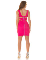 Sexy Disco-Minidress with Zip on the back