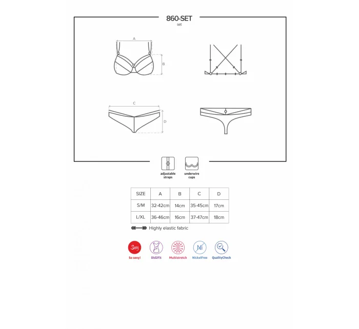 Jedinečný set 860 - SET red - Obsessive