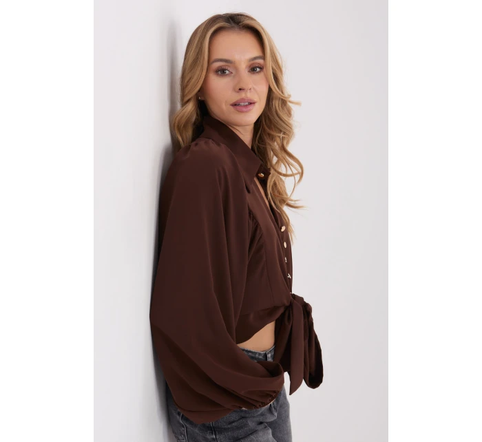 Košeľa s dlhým rukávom model 223171 Taliansko Moda