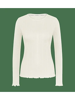 Univerzálny top s rebrovým vzorom LSL – Silk White – TRIUMPH Silk White – TRIUMPH
