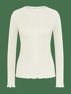 model 22288555 Rib Top LSL Silk White  Silk White - Triumph