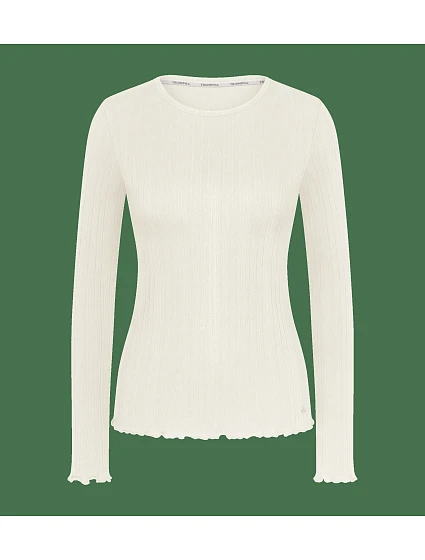 model 22288555 Rib Top LSL Silk White Silk White - Triumph model 22288555 Rib Top LSL Silk White Silk White - Triumph
