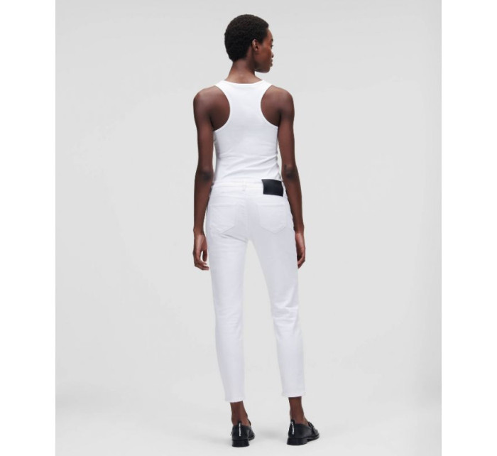 Karl Lagerfeld Biele džínsové nohavice Gf W 221W1101 Jeans