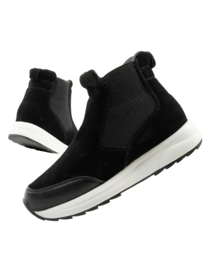 Scholl Beverly Bootie dámske členkové topánky čierne kožené dámske