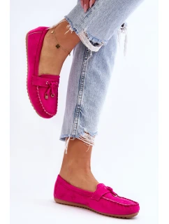 Klasyczne Zamszowe Mokasyny Fuksja Good Time