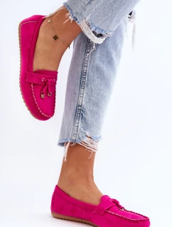 Klasyczne Zamszowe Mokasyny Fuksja Good Time