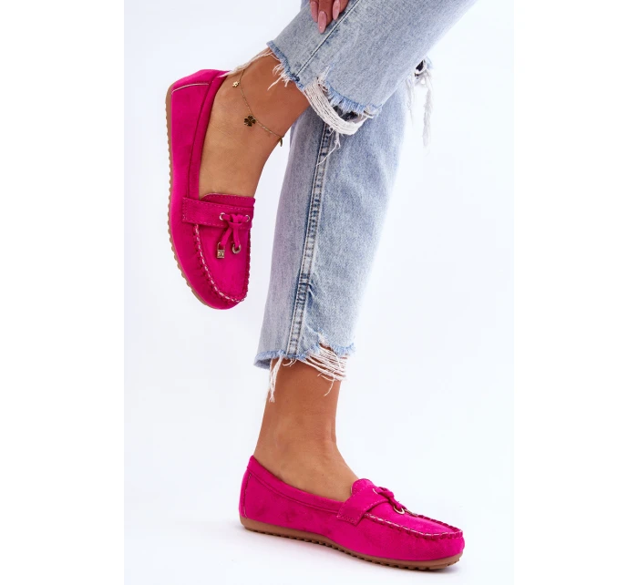 Klasyczne Zamszowe Mokasyny Fuksja Good Time Klasyczne Zamszowe Mokasyny Fuksja Good Time