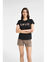 Dámské pyžamo Caramel and Black model 18581617 - HENDERSON LADIES Dámské pyžamo Caramel and Black model 18581617 - HENDERSON LADIES