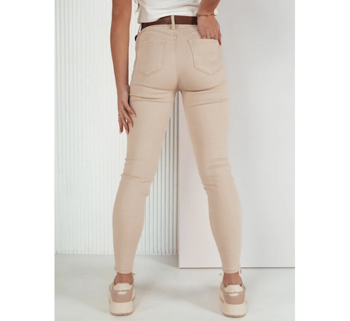 Dámské džínové kalhoty light beige Dstreet model 21973337 - FashionStreet