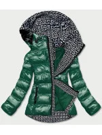 METALICZNA KURTKA DAMSKA Z KAPTUREM ZIELONA model 21243043 - SPEED.A