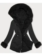 KRÓTKA PARKA ZIMOWA NA CZARNA model 21245525 - J.STYLE
