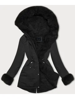 KRÓTKA PARKA ZIMOWA NA CZARNA model 21245525 - J.STYLE
