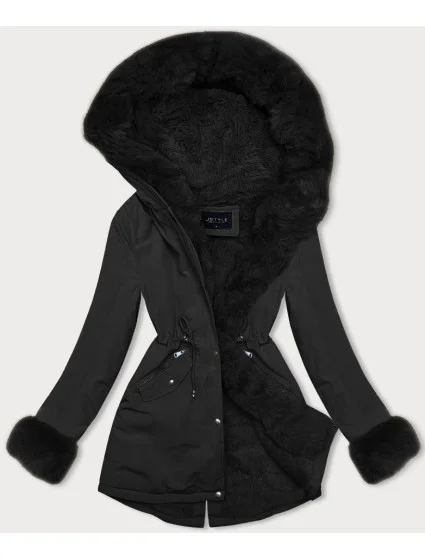 KRÓTKA PARKA ZIMOWA NA CZARNA model 21245525 - J.STYLE