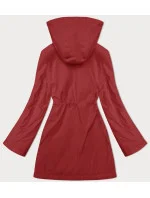 Tenká červená bunda s kapucí model 19456843 - S'WEST Tenká červená bunda s kapucí model 19456843 - S'WEST