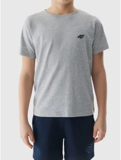 Hladké bavlnené tričko pre chlapcov 4F Junior