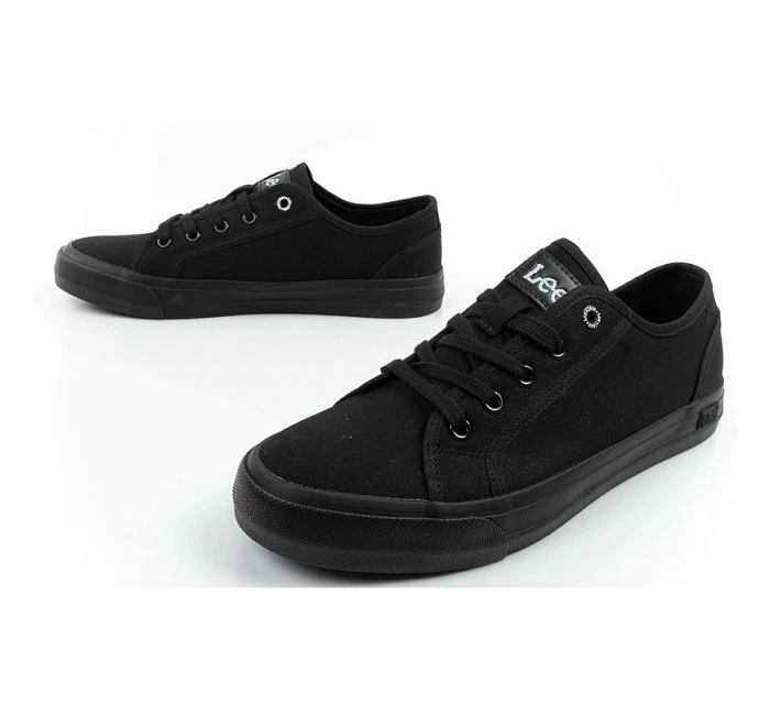 Lee pánske tenisky Ava Low čierne módne pohodlné Lee pánske tenisky Ava Low čierne módne pohodlné