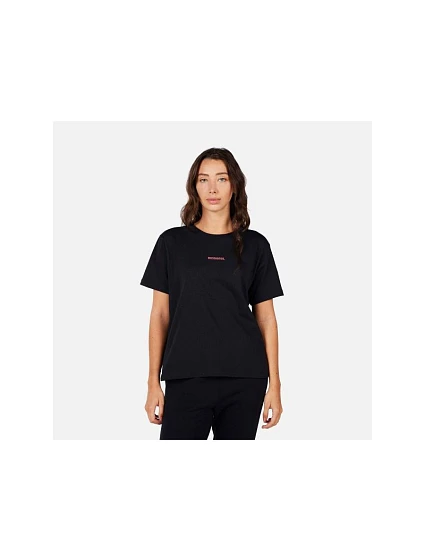 Dámské tričko ROSSIGNOL W Waterfall Relax Tee, černé Dámské tričko ROSSIGNOL W Waterfall Relax Tee, černé