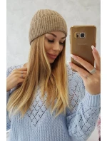 Tenká čiapka Grace K211 tmavo béžová Tenká čiapka Grace K211 tmavo béžová