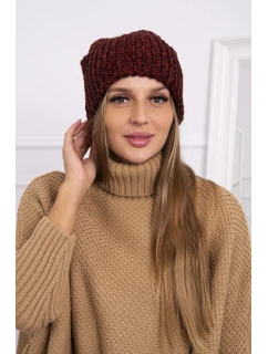 Dámska čiapka Delia K260 bordó