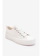Nízké šněrovací tenisky Big Star model 21610403 Bílé - Big Star Shoes