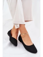 Dámské Baletky Ploché S třpytkami Černé model 21689089 - Boto