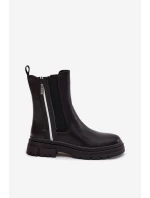 Kotníkové boty dámské zateplené černé Solenne Kotníkové boty dámské zateplené černé Solenne