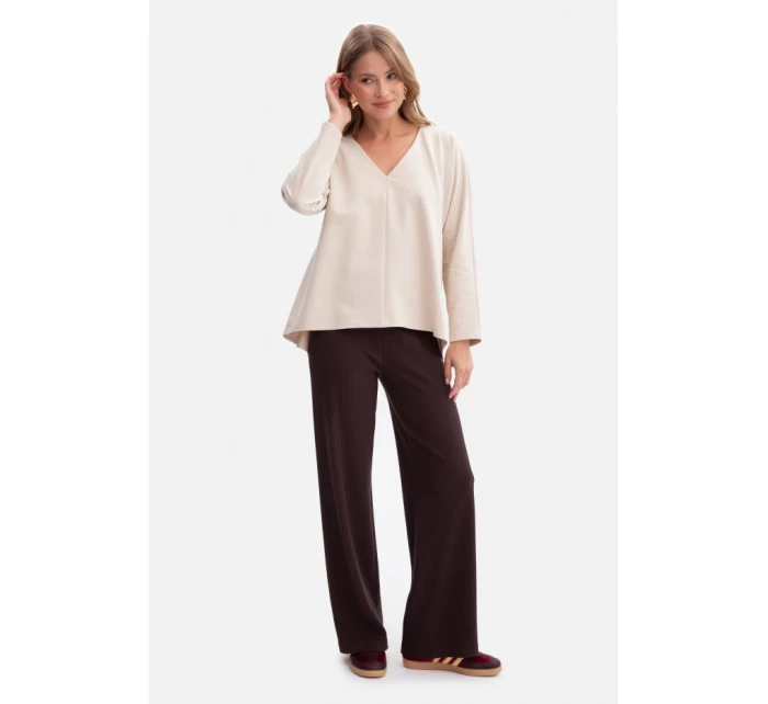 Pletený svetr s výstřihem do V model 21379910 - BeWear