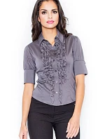 Dámska košeľa M025 Grey - Figl
