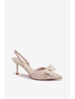 Sandále na podpätku model 224470 Vykročte štýlovo