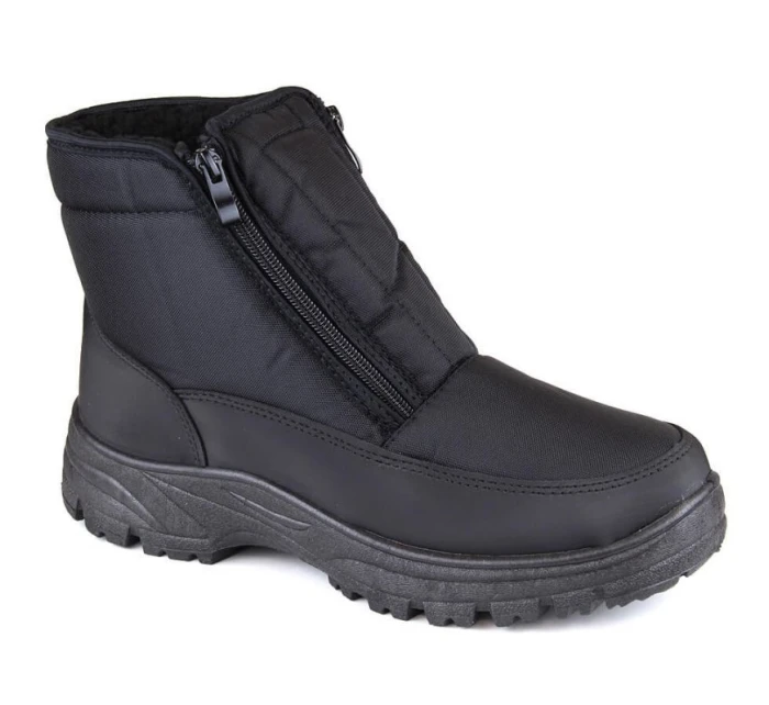 Novinky M EVE439 čierne zateplené snehové topánky