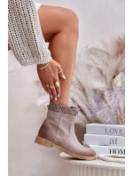 Niskie Botki Damskie Na Płaskim Obcasie Zamszowe Lewski 3624 Cappucino Niskie Botki Damskie Na Płaskim Obcasie Zamszowe Lewski 3624 Cappucino