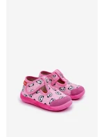 Pantofle Dětské Elastické Na Suchý Zipper S Růžové model 21682793 - Milami