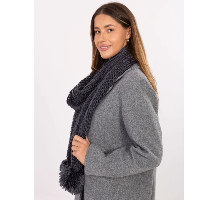 Šál AT SZ S 2203.87 tmavo šedý Šál AT SZ S 2203.87 tmavo šedý