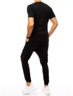 Pánské černé tepláky Dstreet model 21962931 - FashionStreet Pánské černé tepláky Dstreet model 21962931 - FashionStreet