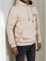 Pánska svetlá béžová mikina FashionStreet BX5682