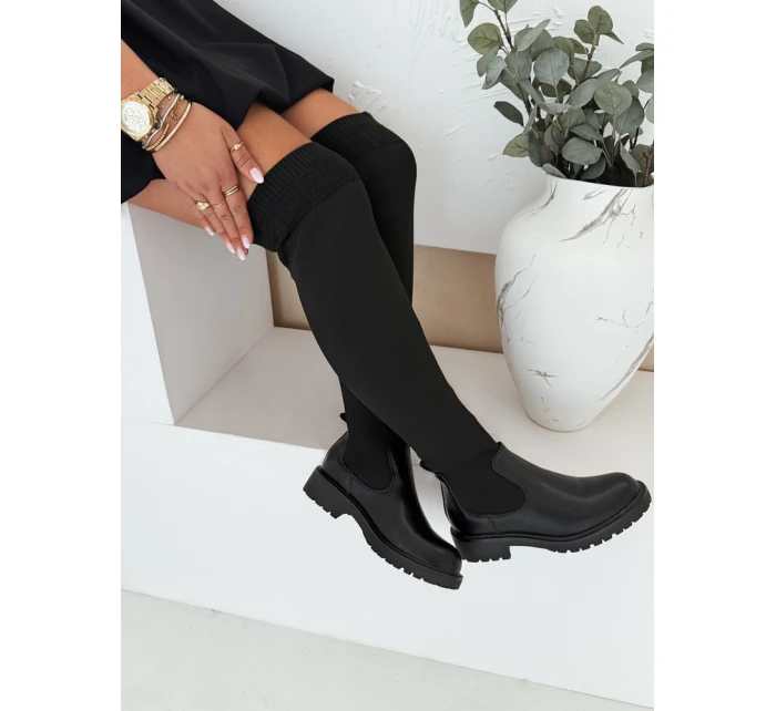 Dámské kozačky nad kolena černé Dstreet model 21991729 - FashionStreet