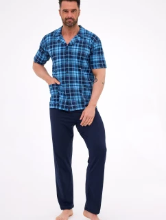 Cornette 318/58 cr/r S-2XL pánske pyžamo bez zipsu