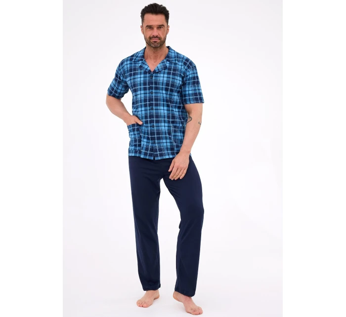Cornette 318/58 cr/r S-2XL pánske pyžamo bez zipsu Cornette 318/58 cr/r S-2XL pánske pyžamo bez zipsu