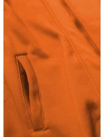 Dámska dlhá mikina na zips v karamelovej farbe (AMG815) Dámska dlhá mikina na zips v karamelovej farbe (AMG815)