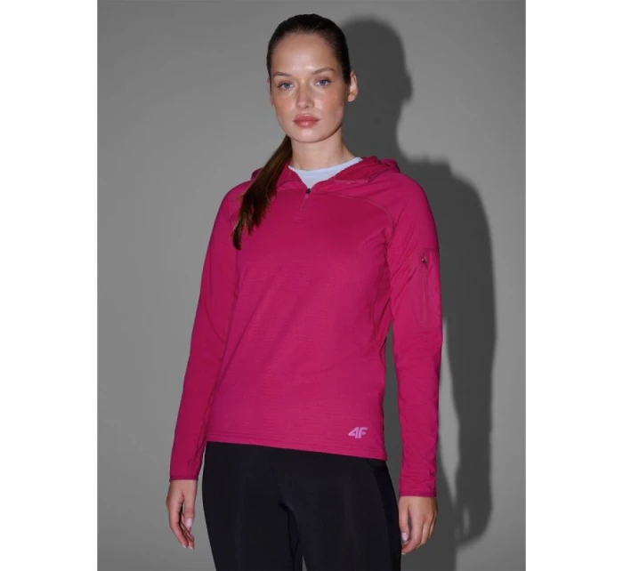 Dámská rychleschnoucí trekingová mikina model 21817049 - 4F Dámská rychleschnoucí trekingová mikina model 21817049 - 4F